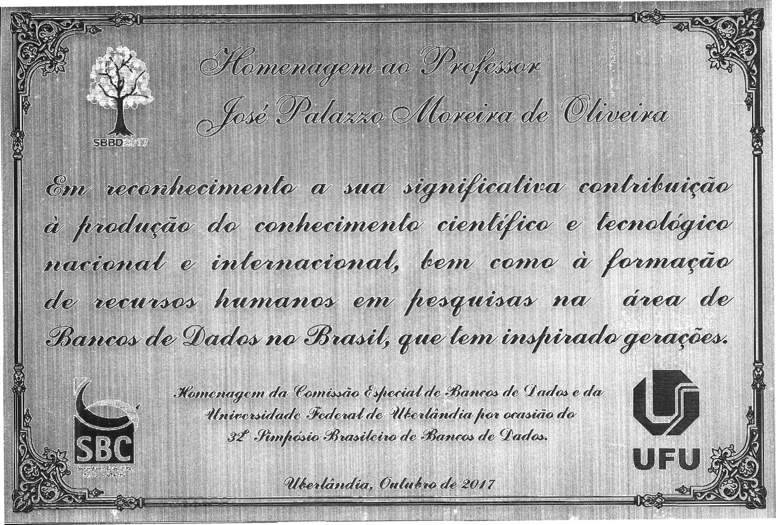 Placa comemorativa